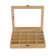 Дървена поставка за пакетчета чай